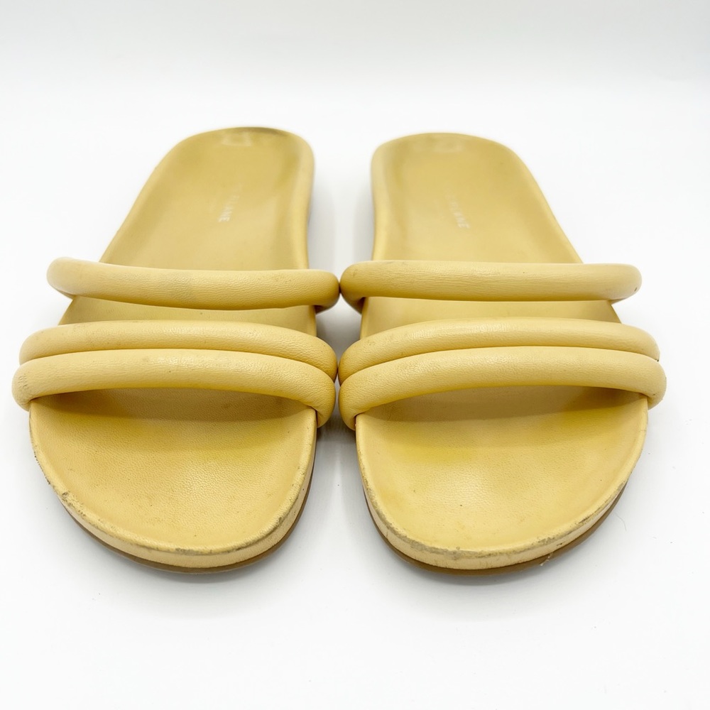 Everlane The Form Three-Strap Yellow Sandal Size 7 - Picture 3 of 11